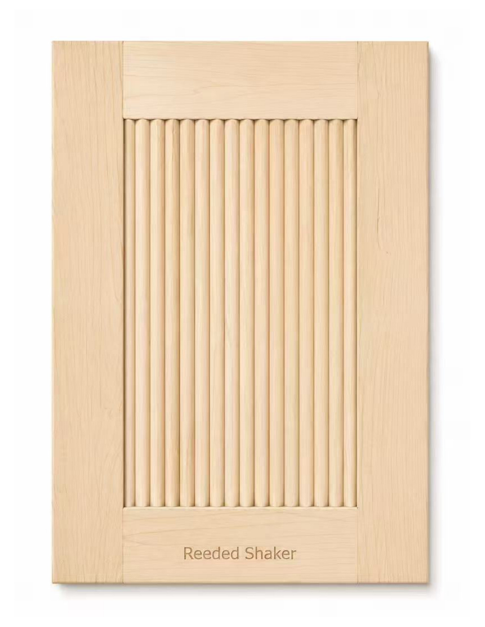 Reeded Shaker cabinet door
